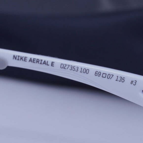 NIKE AERIAL E DZ7353 100 Geometric Sunglasses - White/Road Tint - Picture 8 of 10